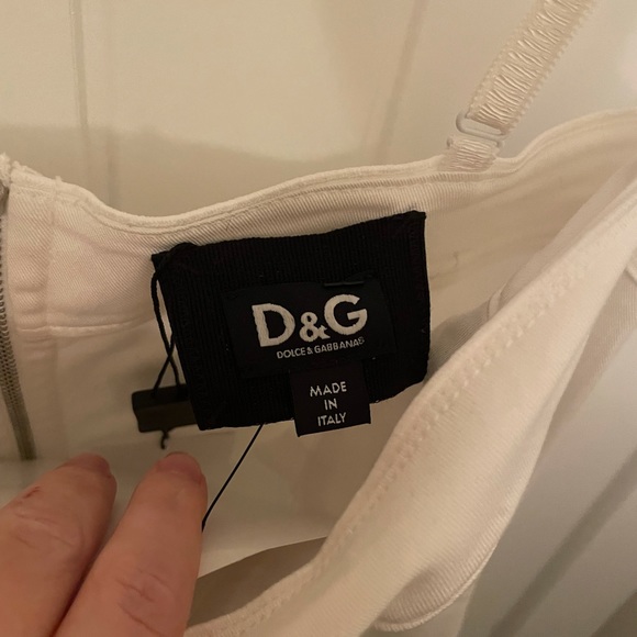 Dolce and Gabbana square neck midi length dress NWT - Picture 6 of 8